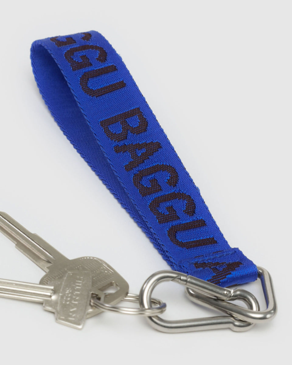 BAGGU.com Cases & Sleeves Logo Keychain - Cobalt