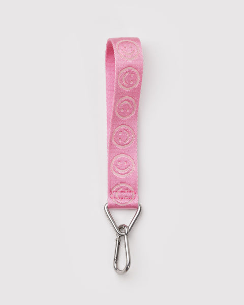 BAGGU Cases & Sleeves Logo Keychain - Pink Happy