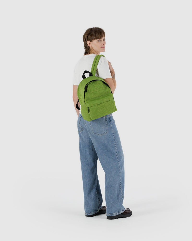 BAGGU.com  Medium Nylon Backpack - Green Juice