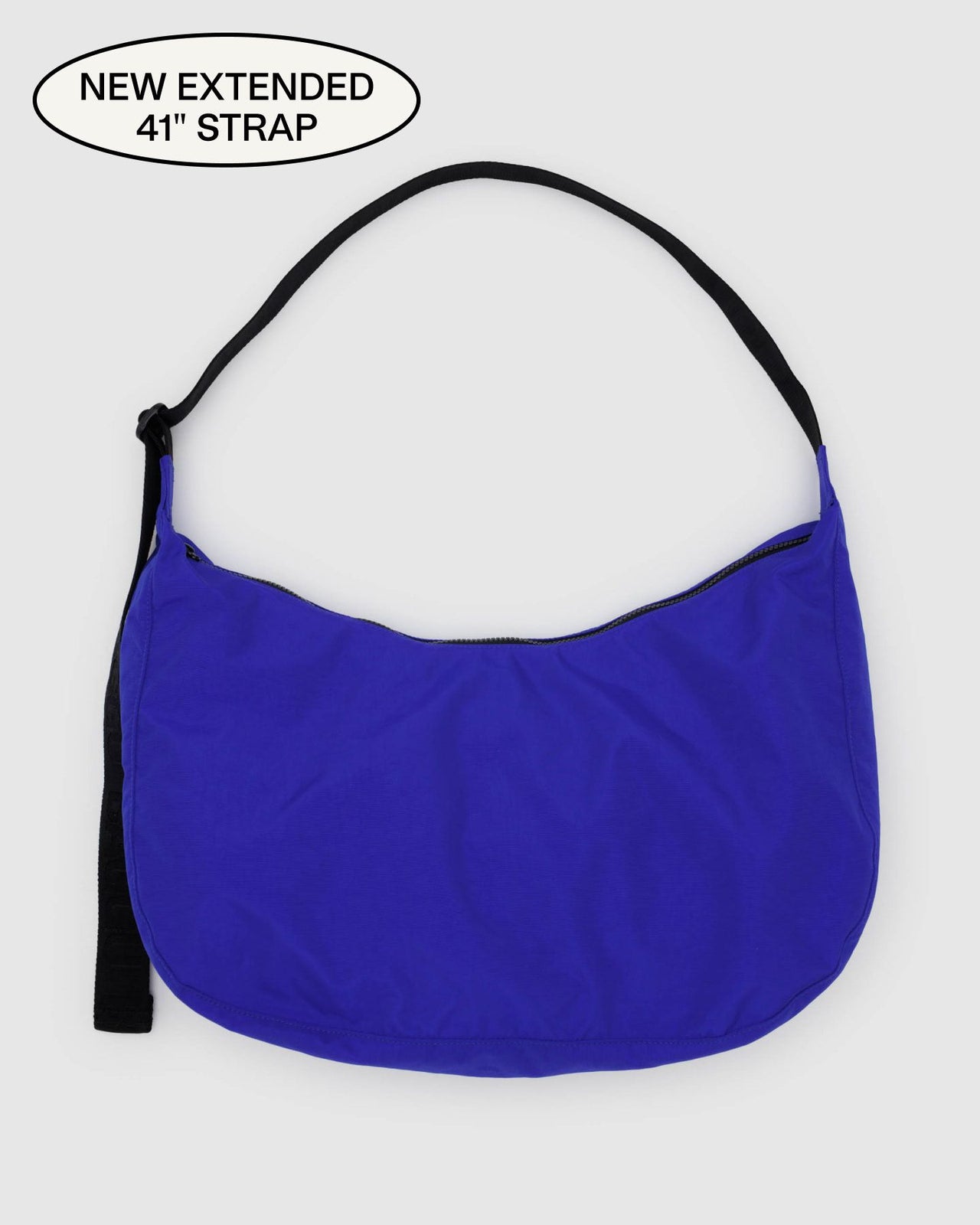 Large Nylon Crescent Bag - Lapis