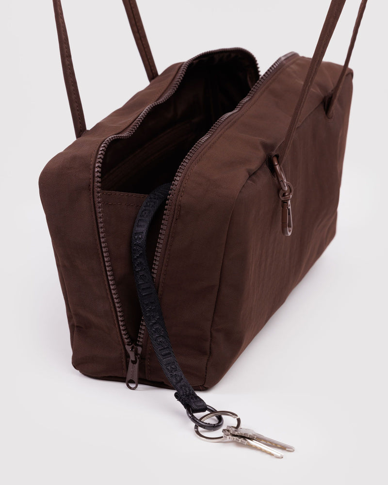 BAGGU  Nylon Bowler Bag - Coffee