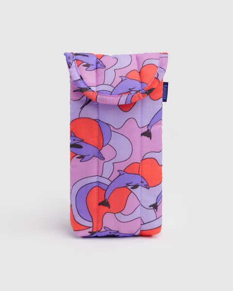 BAGGU Accessories Puffy Glasses Sleeve - Dolphins