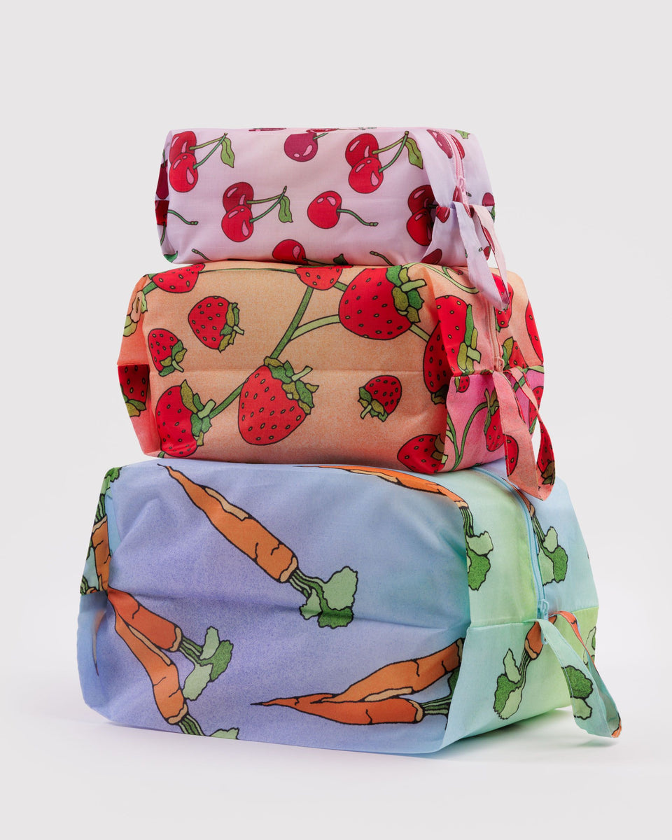 BAGGU Products 3D Zip Set - Carrots & Berries