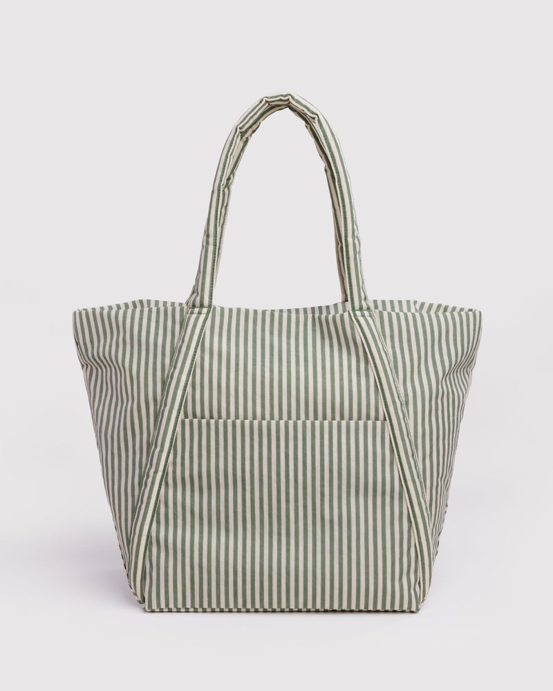 BAGGU  Cloud Bag - Sage Stripe