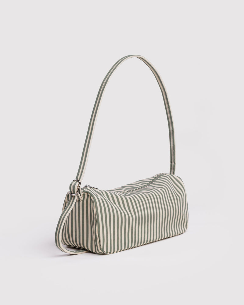 BAGGU  Nylon Loaf Bag - Sage Stripe