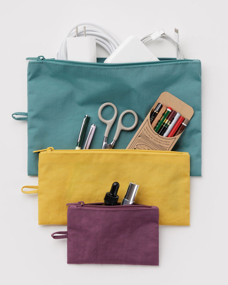 BAGGU  Flat Pouch Set - Jewel Mix
