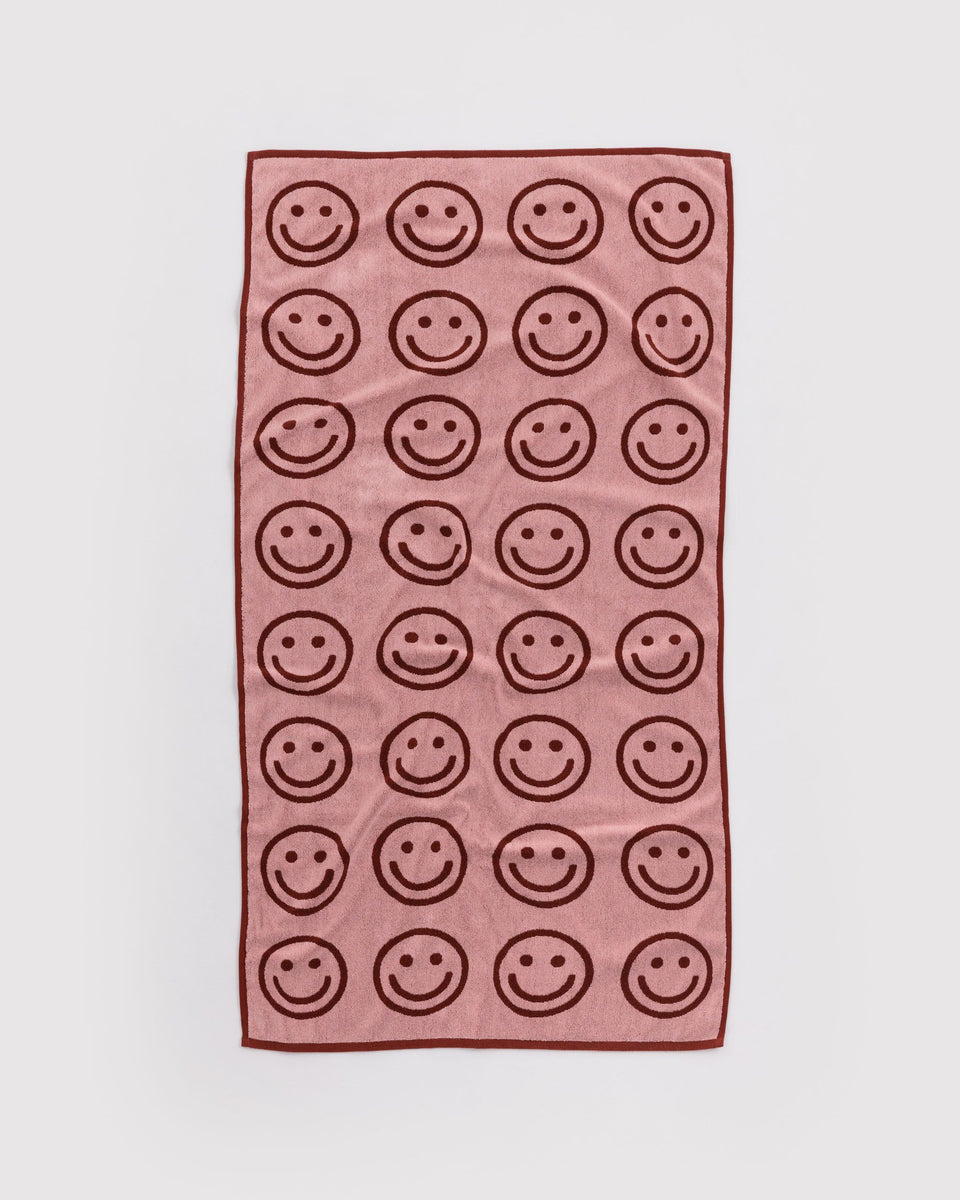 BAGGU BFCM 2024 Bath Towel - Blush Happy
