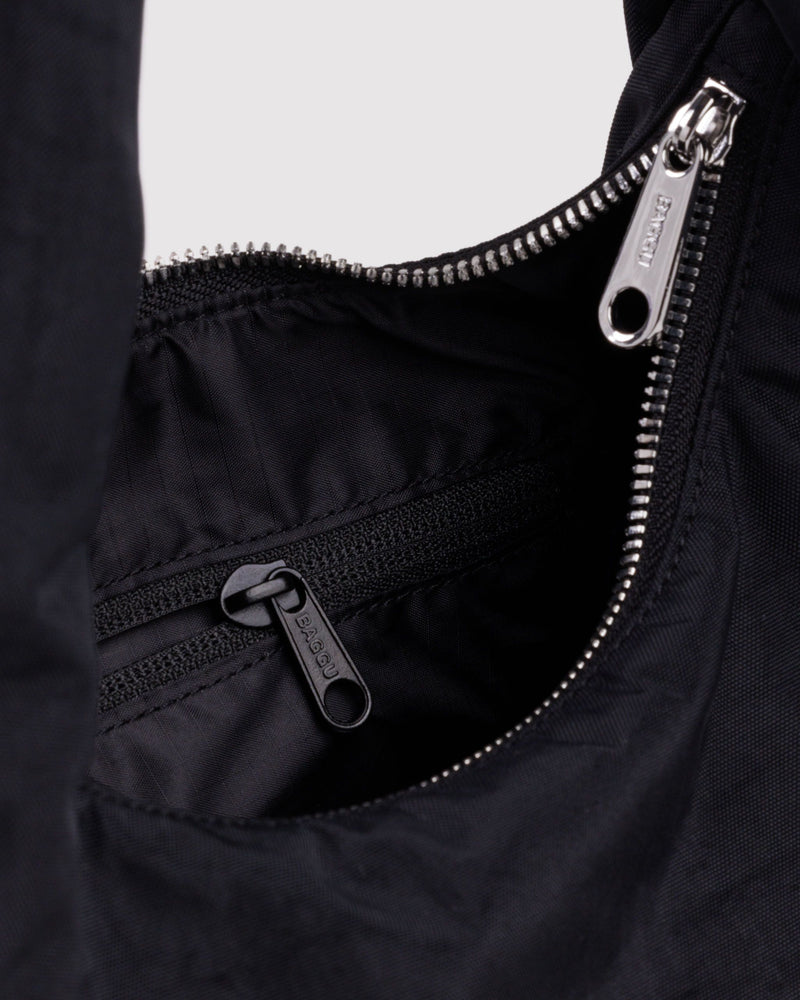 BAGGU  Small Nylon Meringue Bag - Black