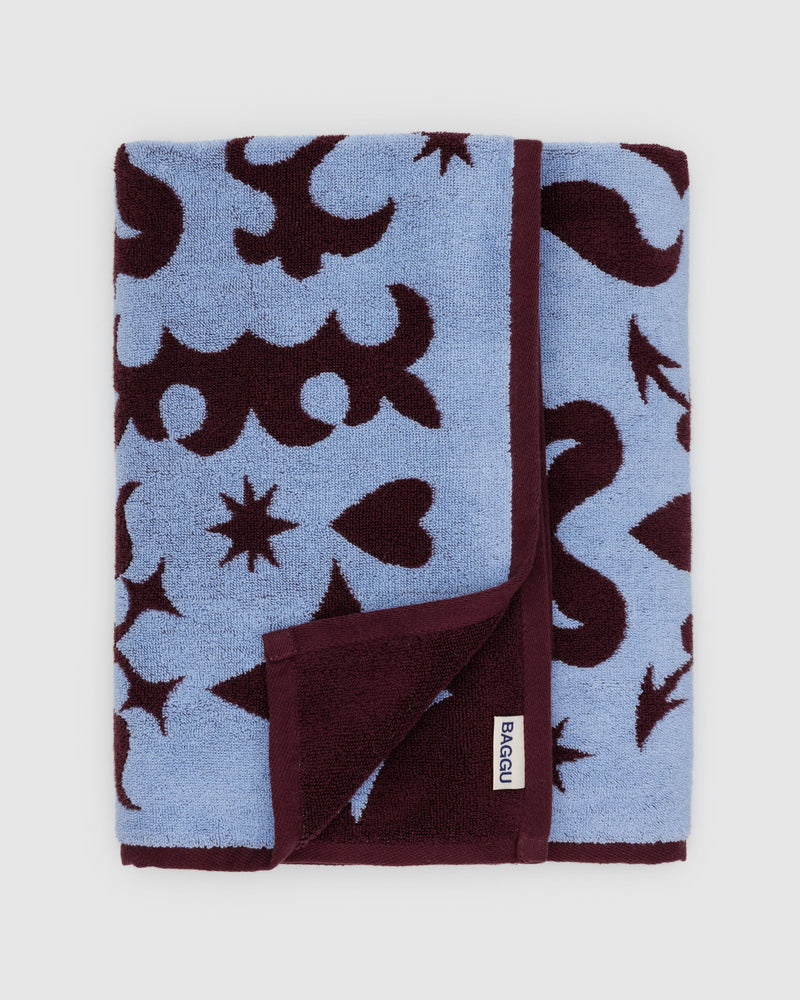 BAGGU.com  Bath Towel - Western Cut Outs