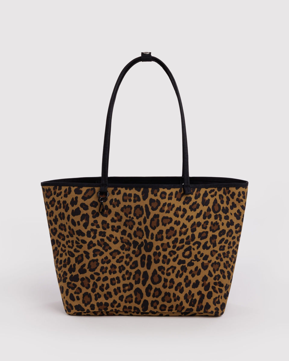 BAGGU New Arrivals Large Nylon Reversible Tote - Leopard Mix