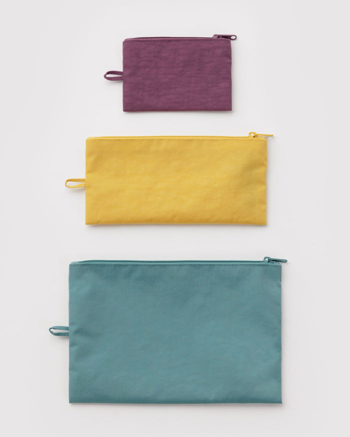 BAGGU Organization Flat Pouch Set - Jewel Mix