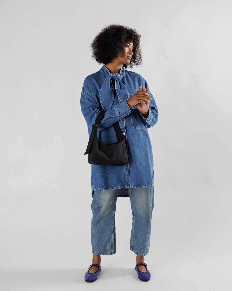 BAGGU PRODUCTS Mini Nylon Shoulder Bag - Black Key Leash