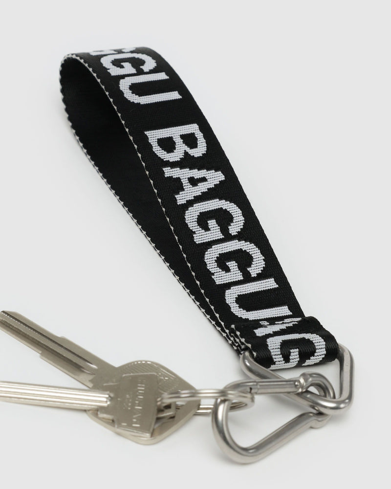 BAGGU.com Best Sellers Logo Keychain - Black and White