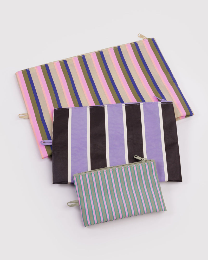 BAGGU  Go Pouch Set - Candy Shop Stripes