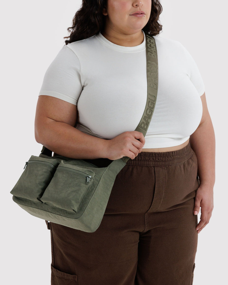 BAGGU New Arrivals Medium Cargo Crossbody - Caper