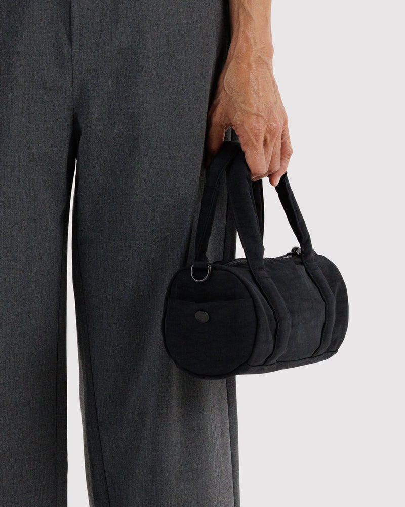 BAGGU Black Bags Small Nylon Duffle Bag - Black