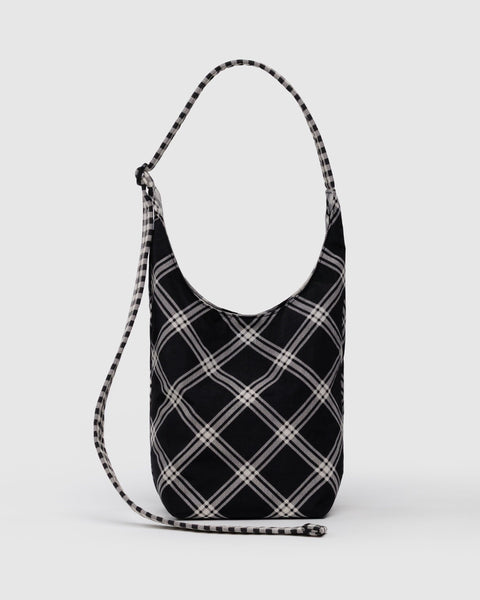 BAGGU.com Crossbody Bags Small Nylon Sling - Mixed Plaid