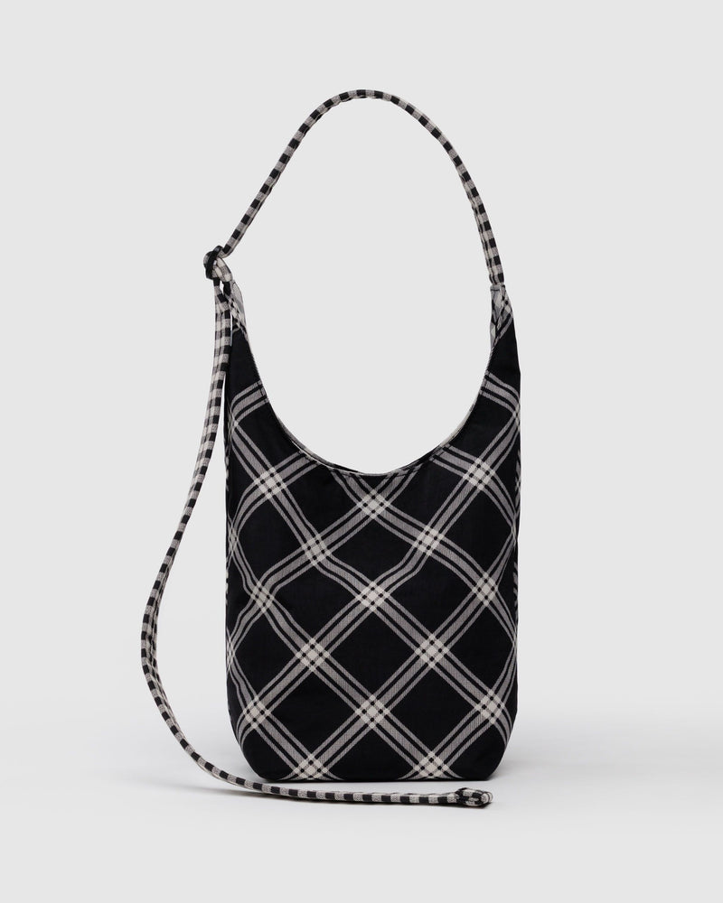 BAGGU.com Crossbody Bags Small Nylon Sling - Mixed Plaid
