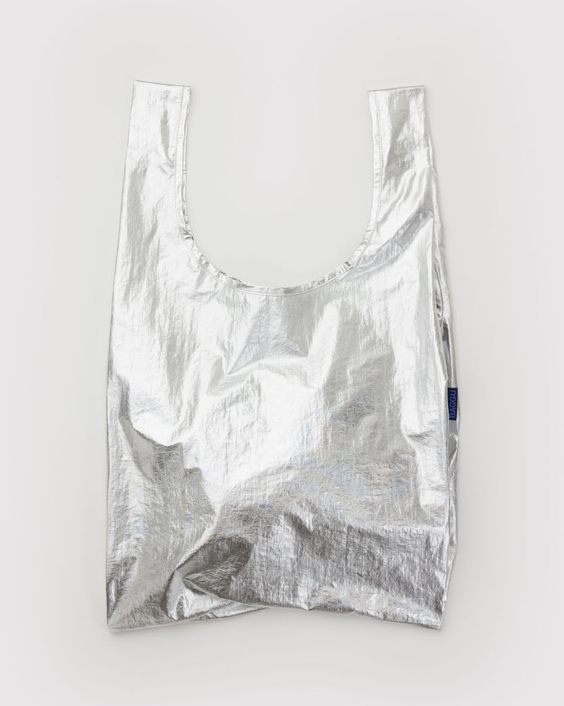 BAGGU.com  Standard Baggu - Chrome Metallic