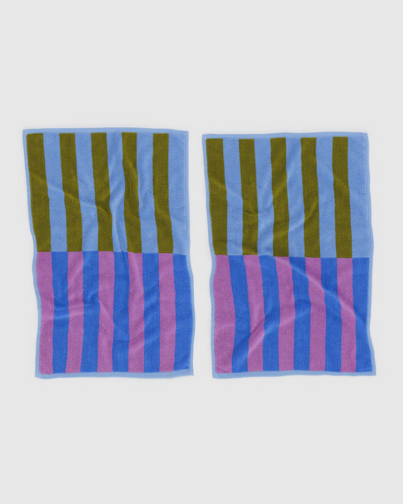 BAGGU.com  Hand Towel Set of 2 - Cabana Stripe Mix