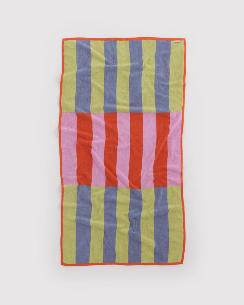 BAGGU  Bath Towel - Pool Stripe