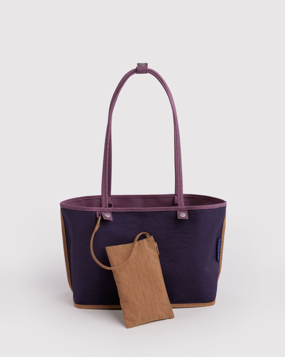 BAGGU New Arrivals Medium Nylon Reversible Tote - Wild Plum Mix