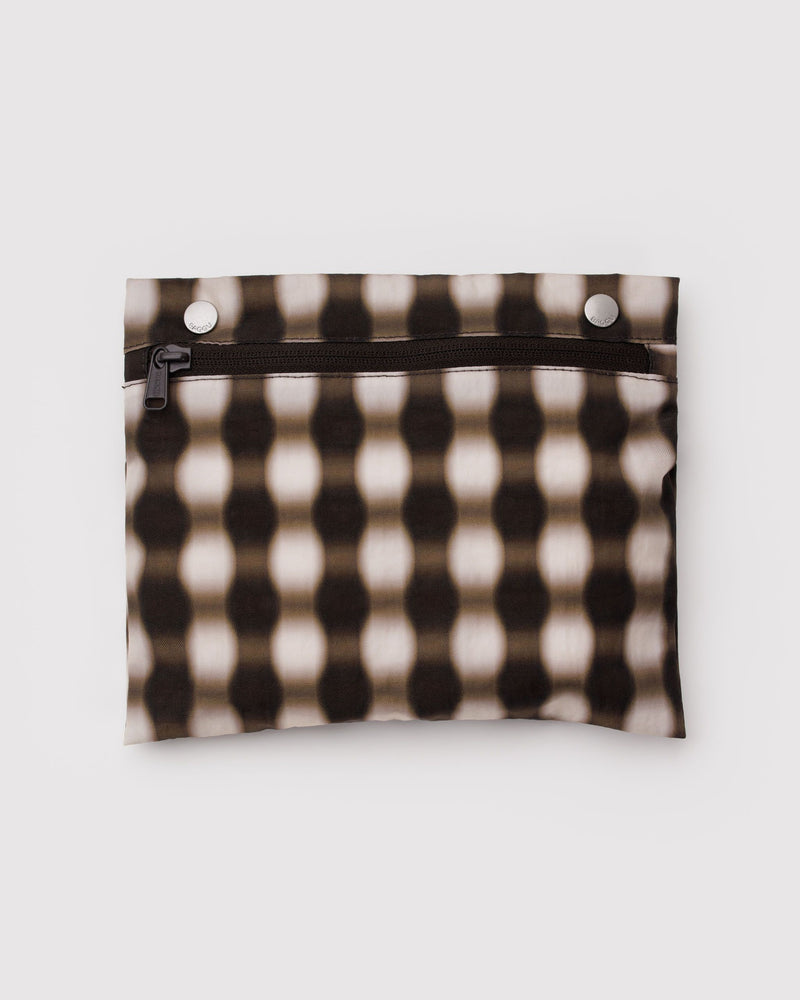 BAGGU  Everyday Cloud Bag - Blurred Gingham Brown