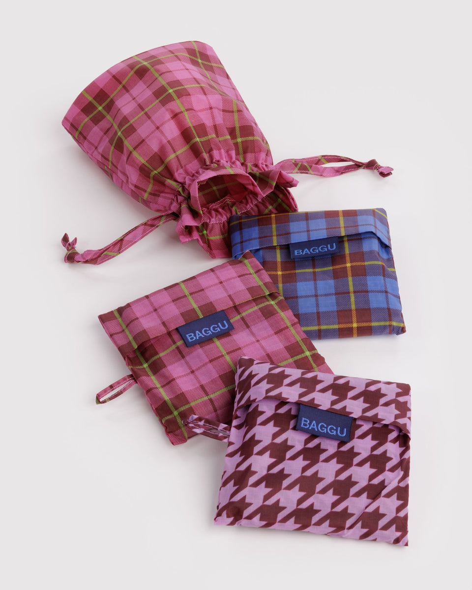 BAGGU Sets Standard Baggu Set of 3 - Check Mix