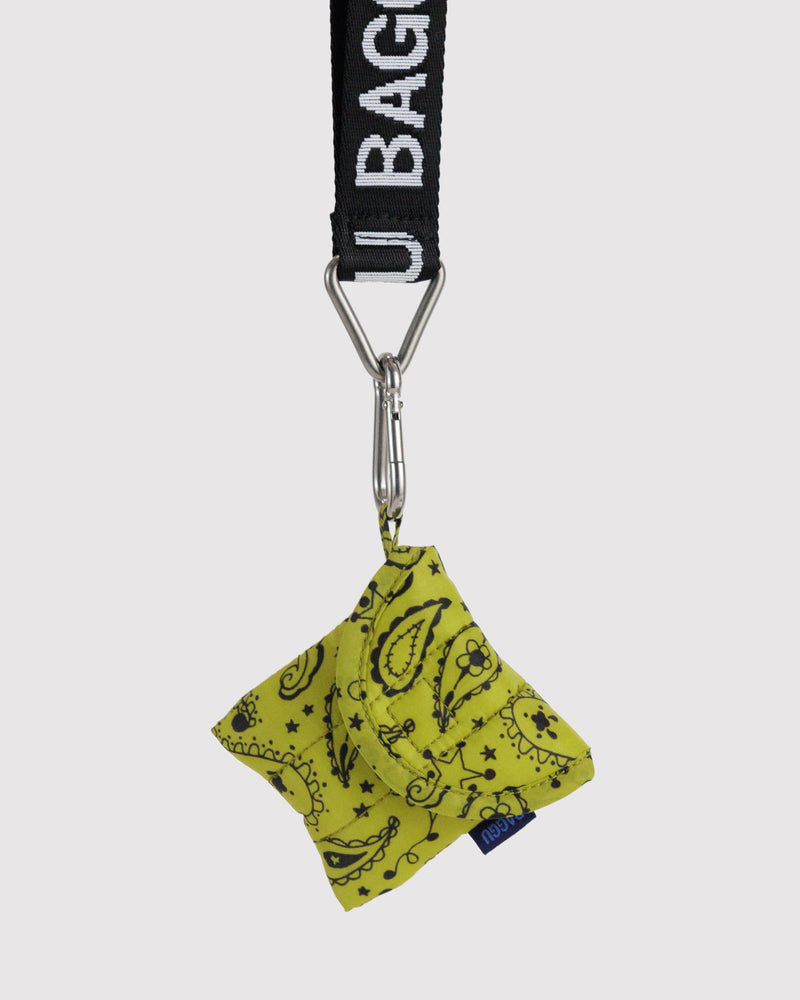 BAGGU Puffy Stuff Puffy Earbuds Case - Chartreuse Paisley