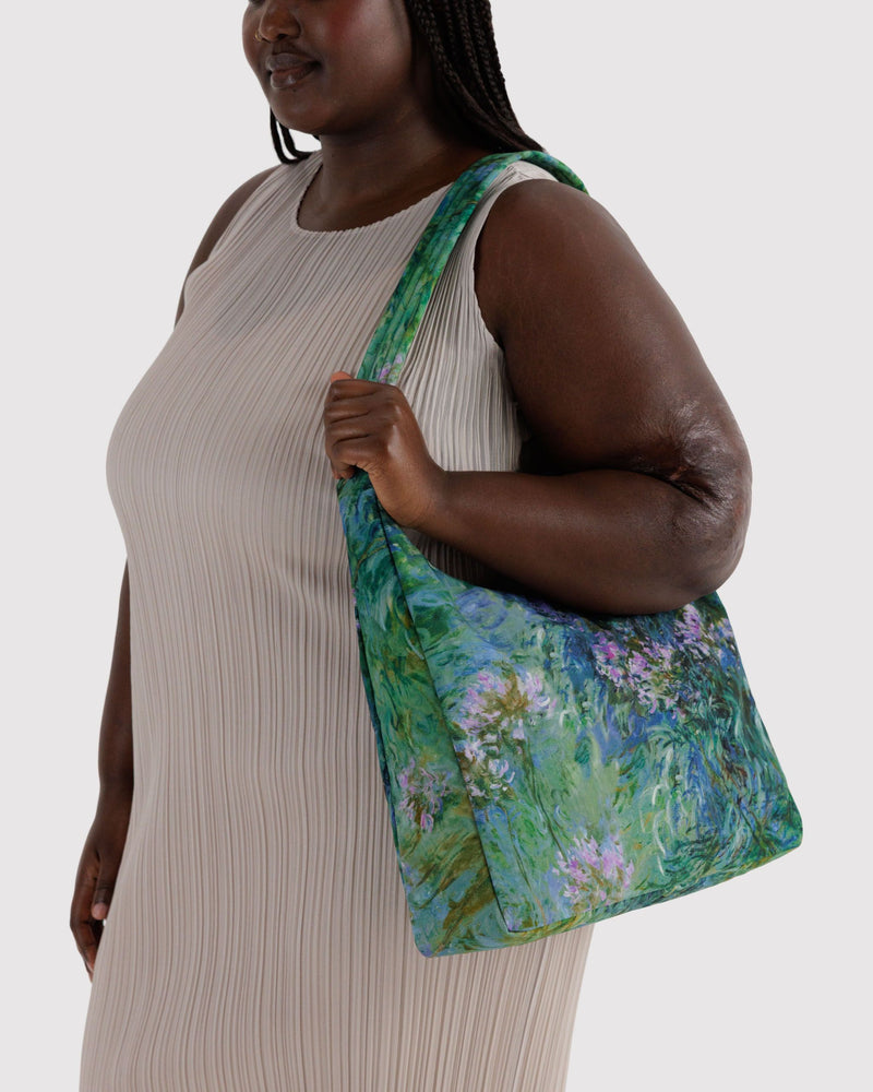 BAGGU  Nylon Shoulder Bag - Agapanthus Claude Monet