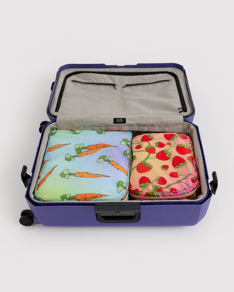 BAGGU  Large Packing Cube Set - Carrots & Berries
