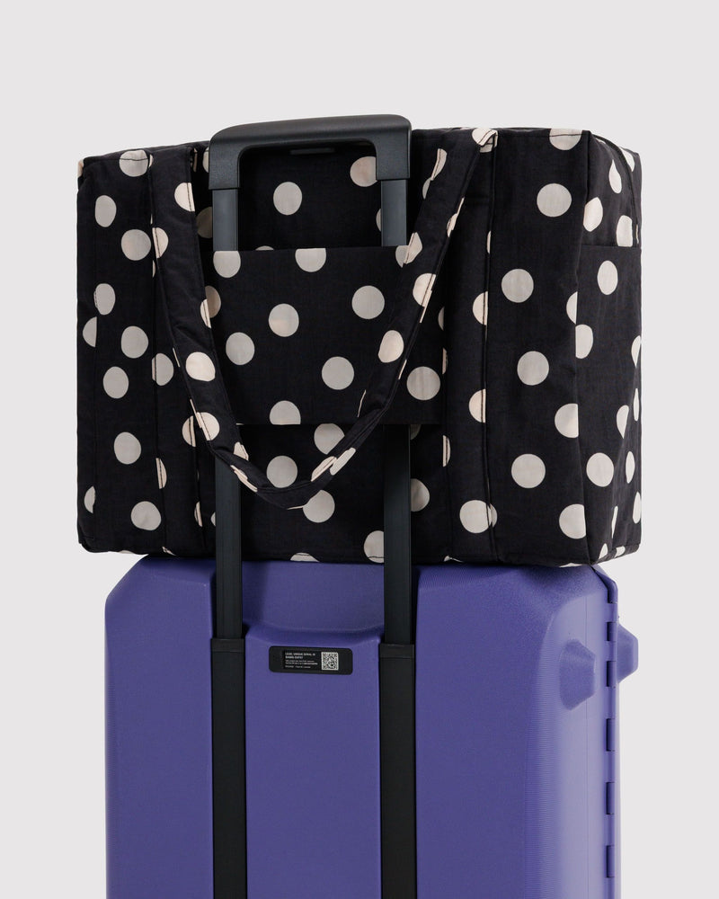 BAGGU  Cloud Carry-on - Black and Cream Polka Dot
