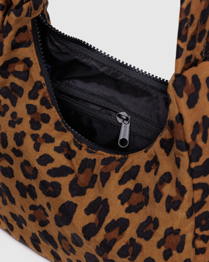 BAGGU  Mini Nylon Shoulder Bag - Leopard