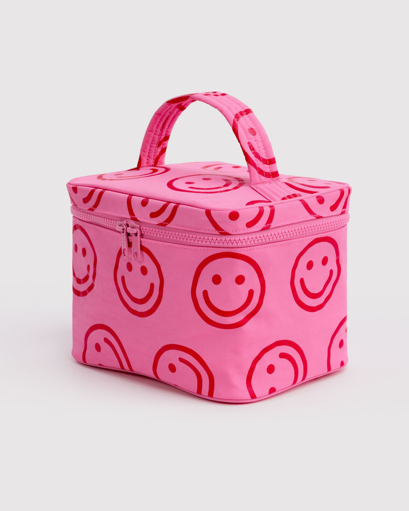 BAGGU  Large Cosmetic Case - Azalea Pink Happy