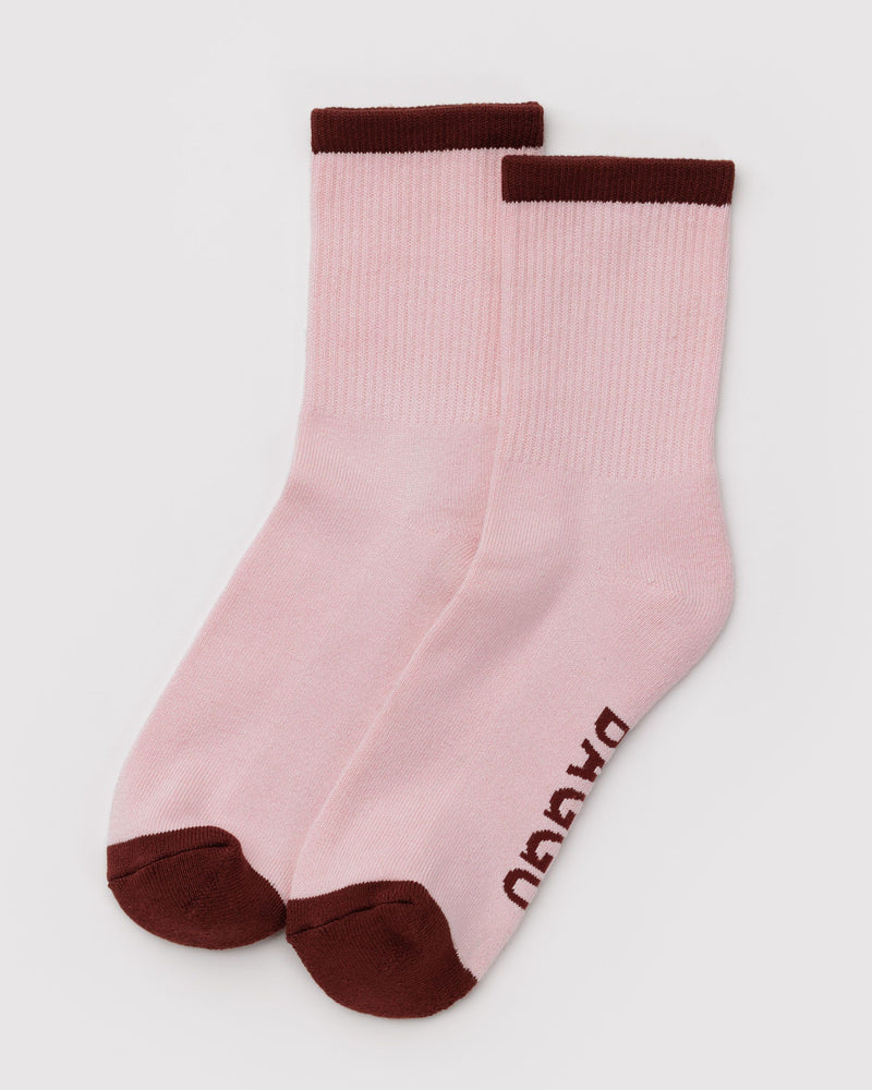 BAGGU  Ribbed Sock - Blush Mix