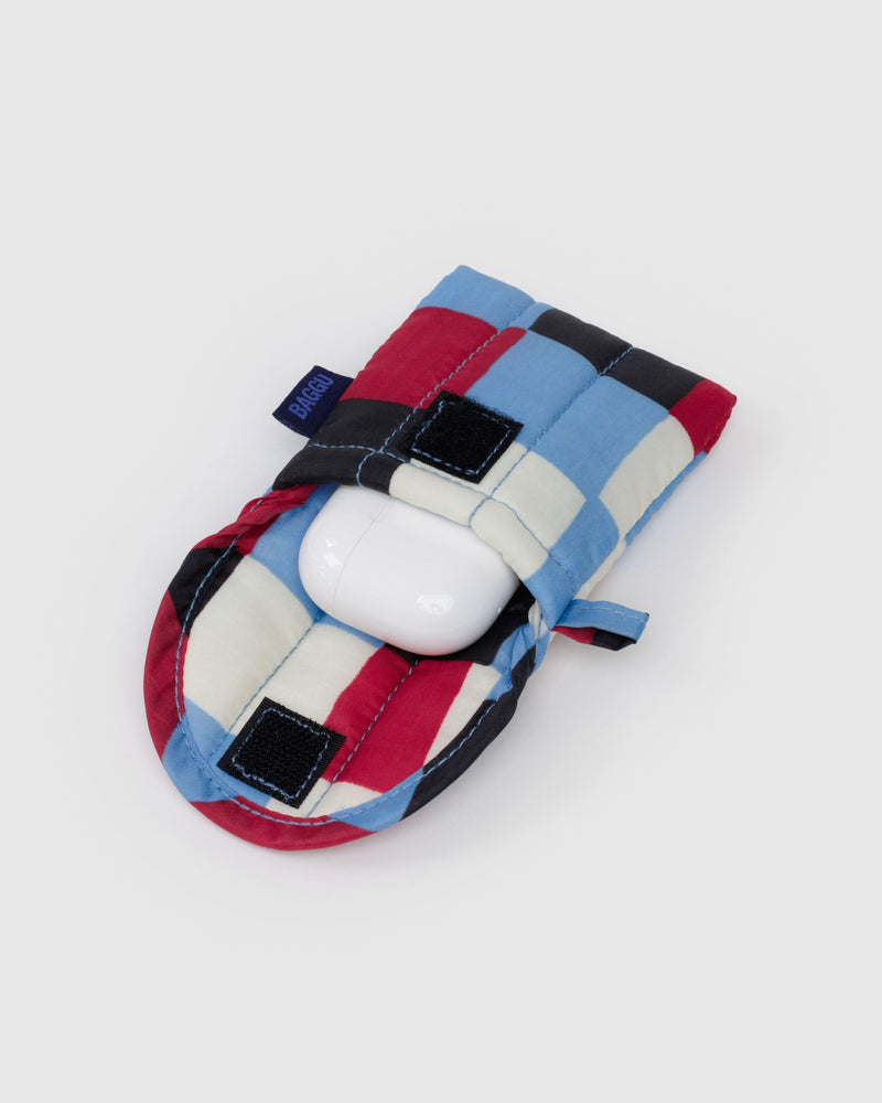 BAGGU.com Cases & Sleeves Puffy Earbuds Case - Painted Check