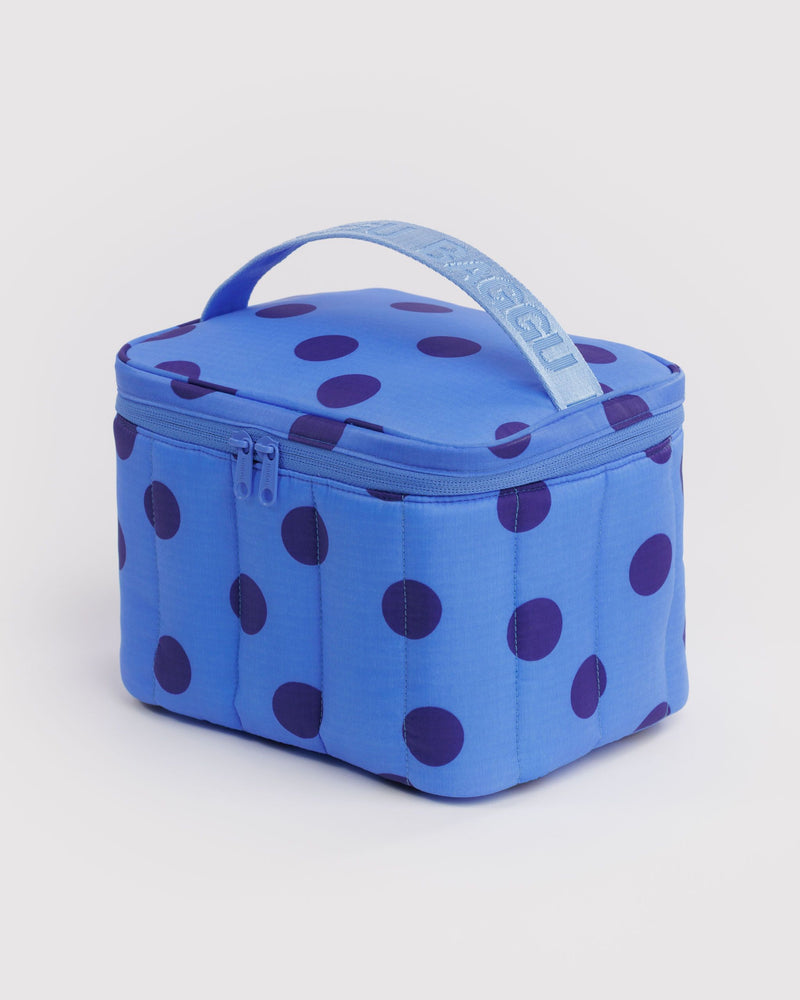 BAGGU  Puffy Lunch Bag - Blue Polka Dot