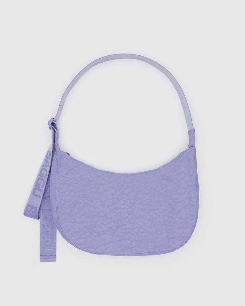 BAGGU.com Crossbody Bags Medium Nylon Crescent Bag - Wisteria