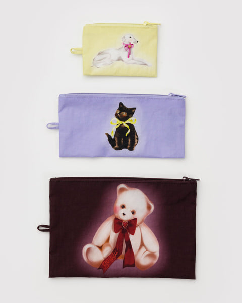 BAGGU.com Organization Flat Pouch Set - Fancy Animals