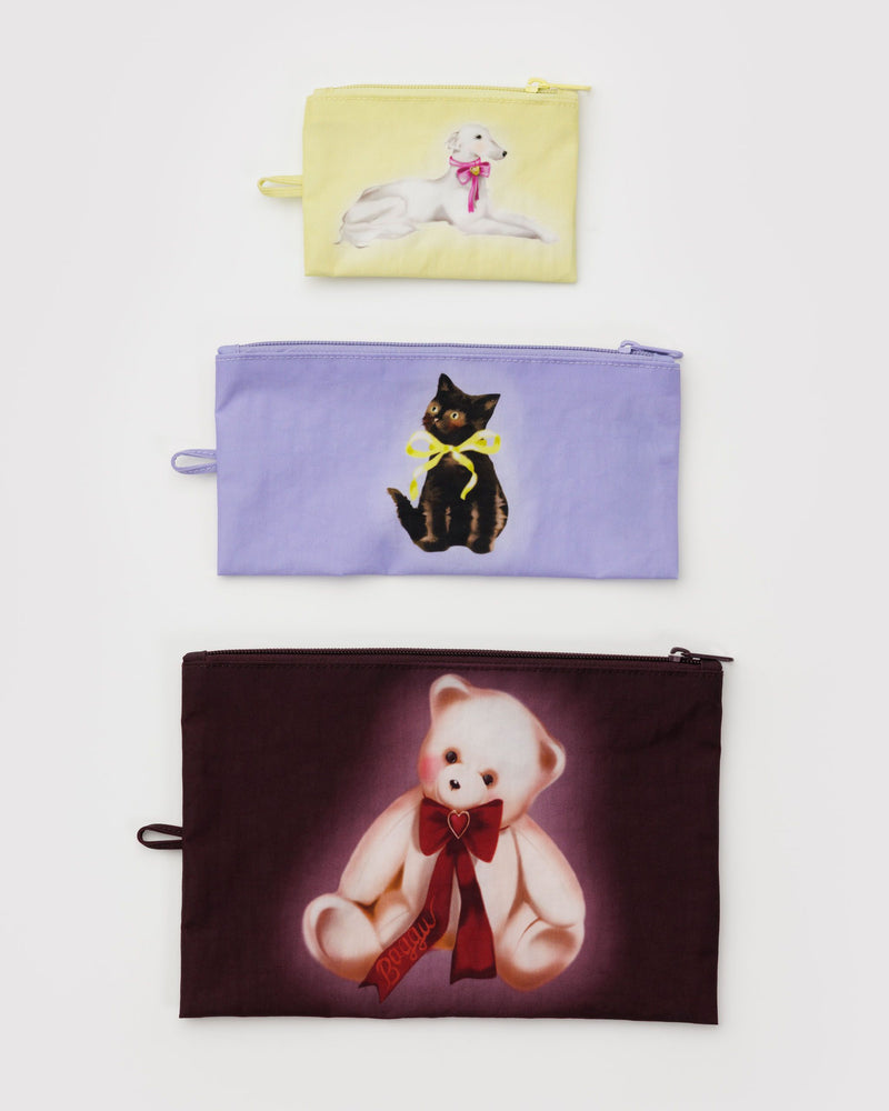 BAGGU.com  Flat Pouch Set - Fancy Animals