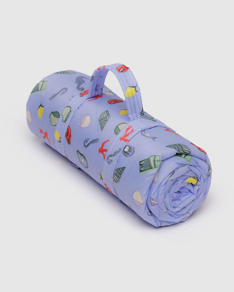 BAGGU  Puffy Picnic Blanket - Sea Charms