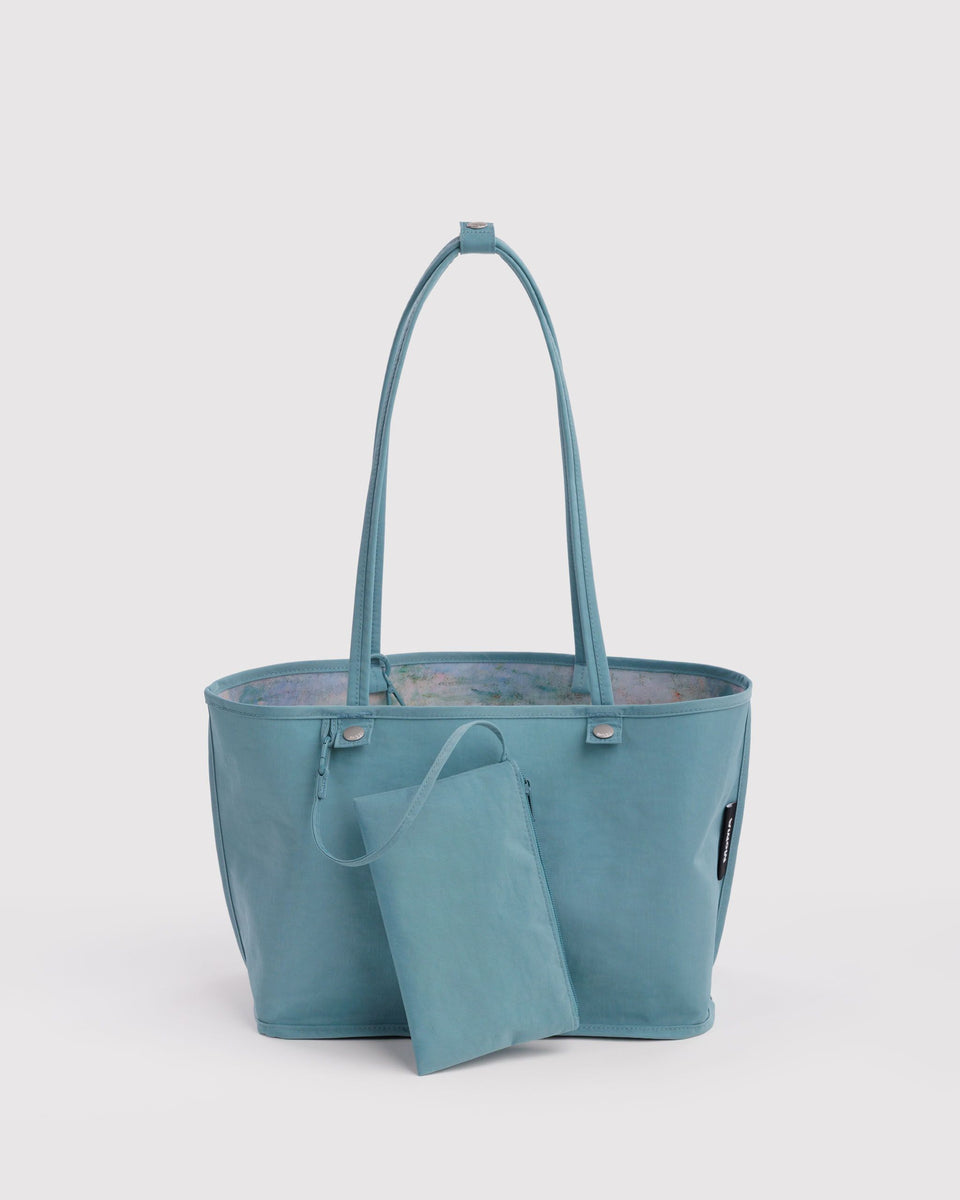 BAGGU ALL PRODUCTS Medium Nylon Reversible Tote - Water Lilies Claude Monet