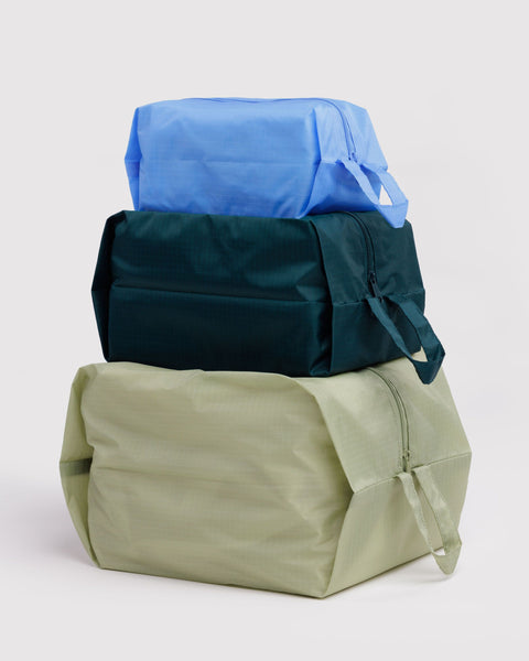 BAGGU Travel 3D Zip Set - Lagoon Mix