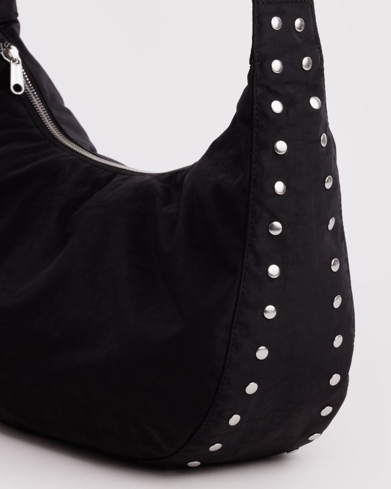 BAGGU  Medium Nylon Crescent Bag - Studs