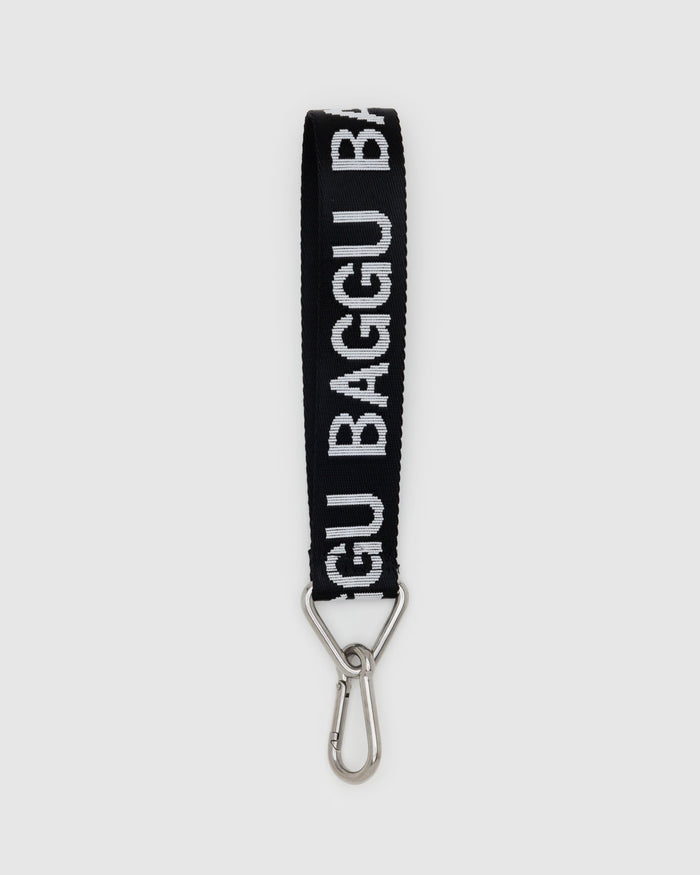 BAGGU Best Sellers Logo Keychain - Black and White