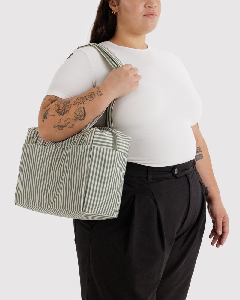 BAGGU  Everyday Cloud Bag - Sage Stripe