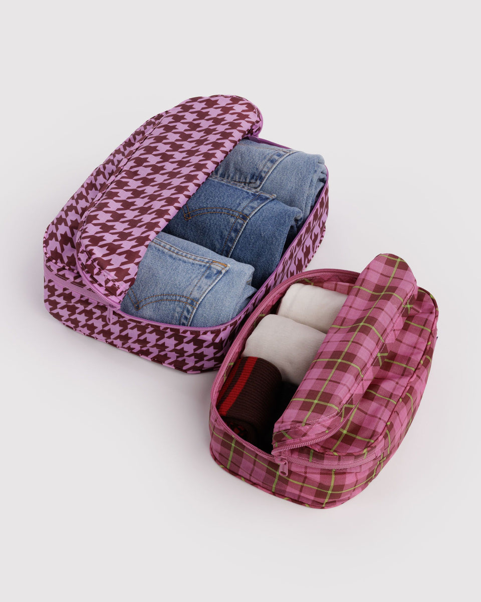BAGGU New Arrivals Packing Cube Set - Check Mix