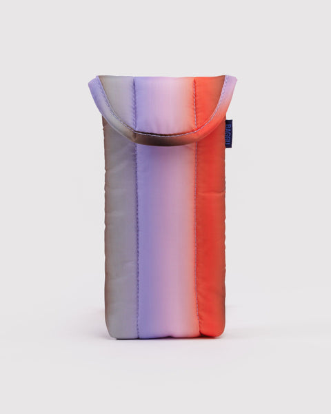 BAGGU Accessories Puffy Glasses Sleeve - Gradient Stripe Poppy & Lilac