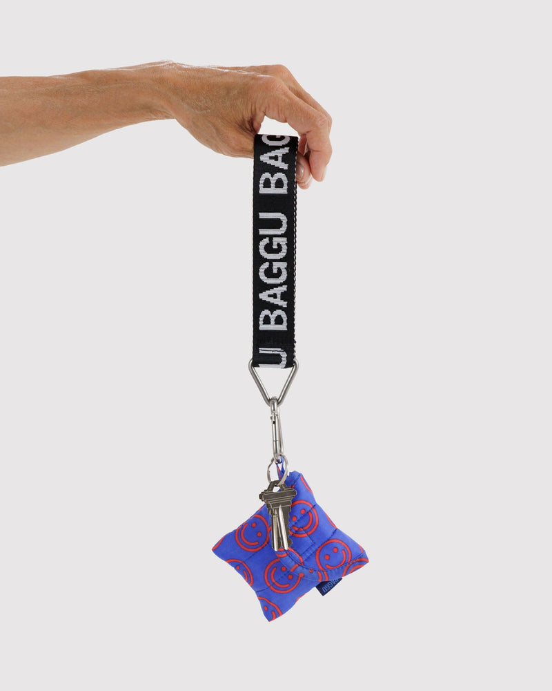 BAGGU Accessories Logo Keychain - Black and White