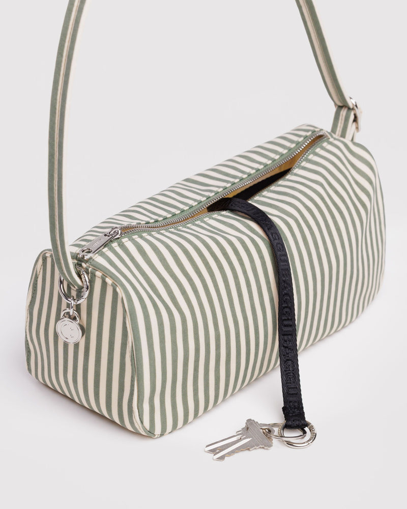 BAGGU  Nylon Loaf Bag - Sage Stripe